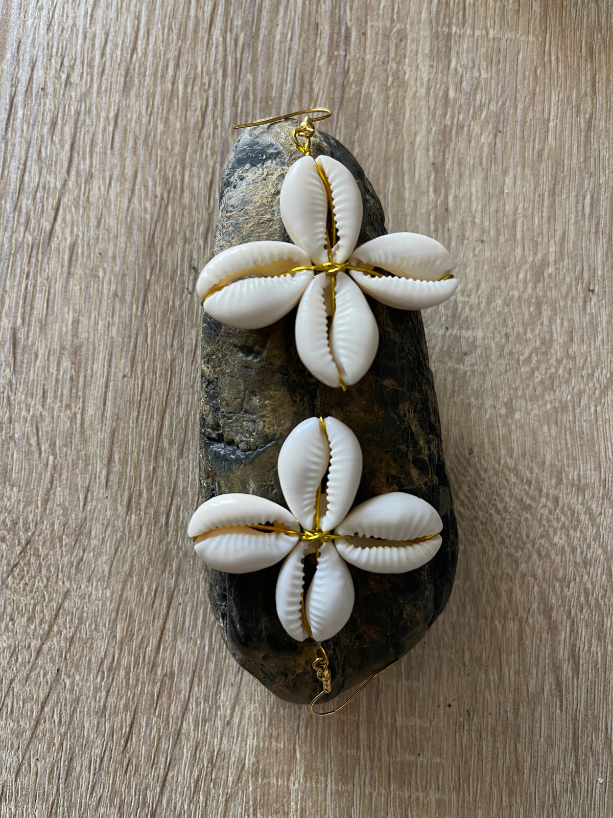 Boucles d’oreilles cauris
