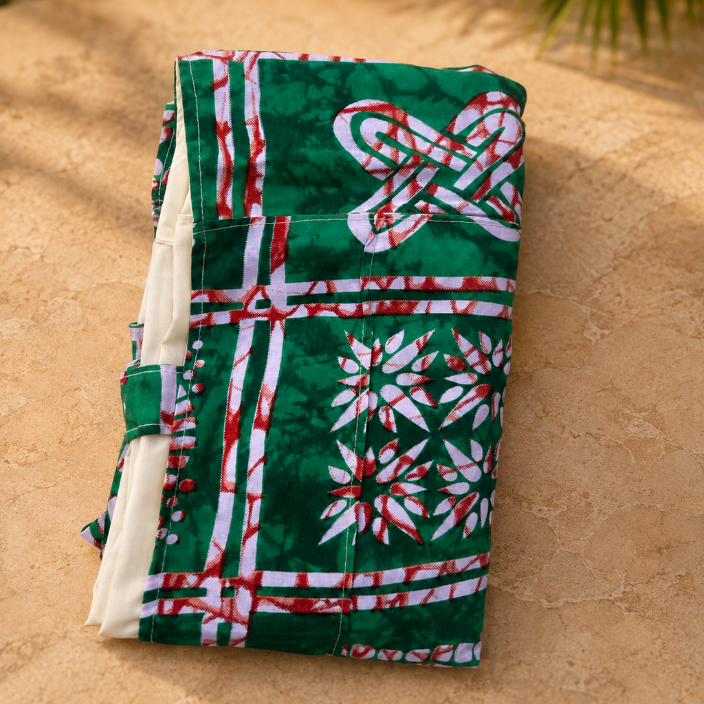 Tote bag wax – Vert graphique