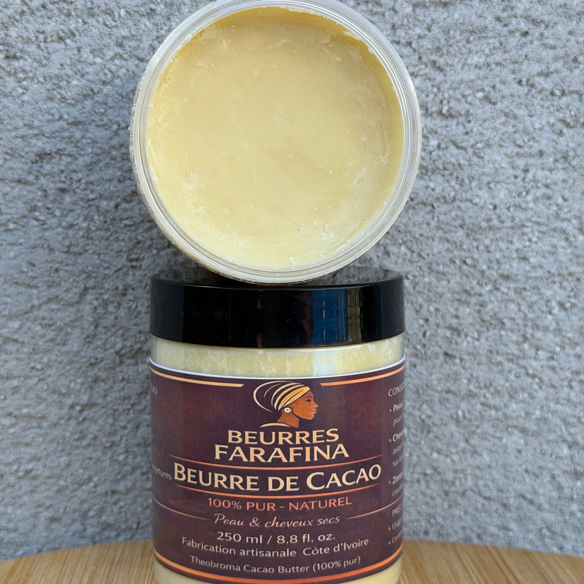 Beurre de cacao pur naturel – 250 ml
