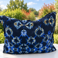 Grand tote bag wax bleu – Motifs tie & dye