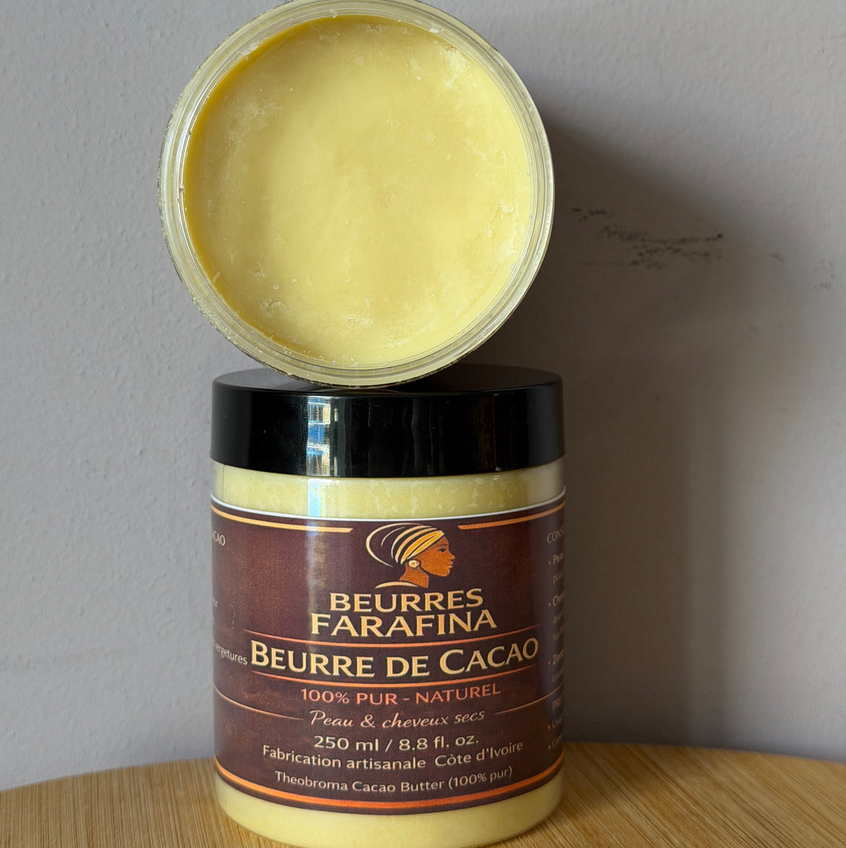 Beurre de cacao pur naturel – 250 ml