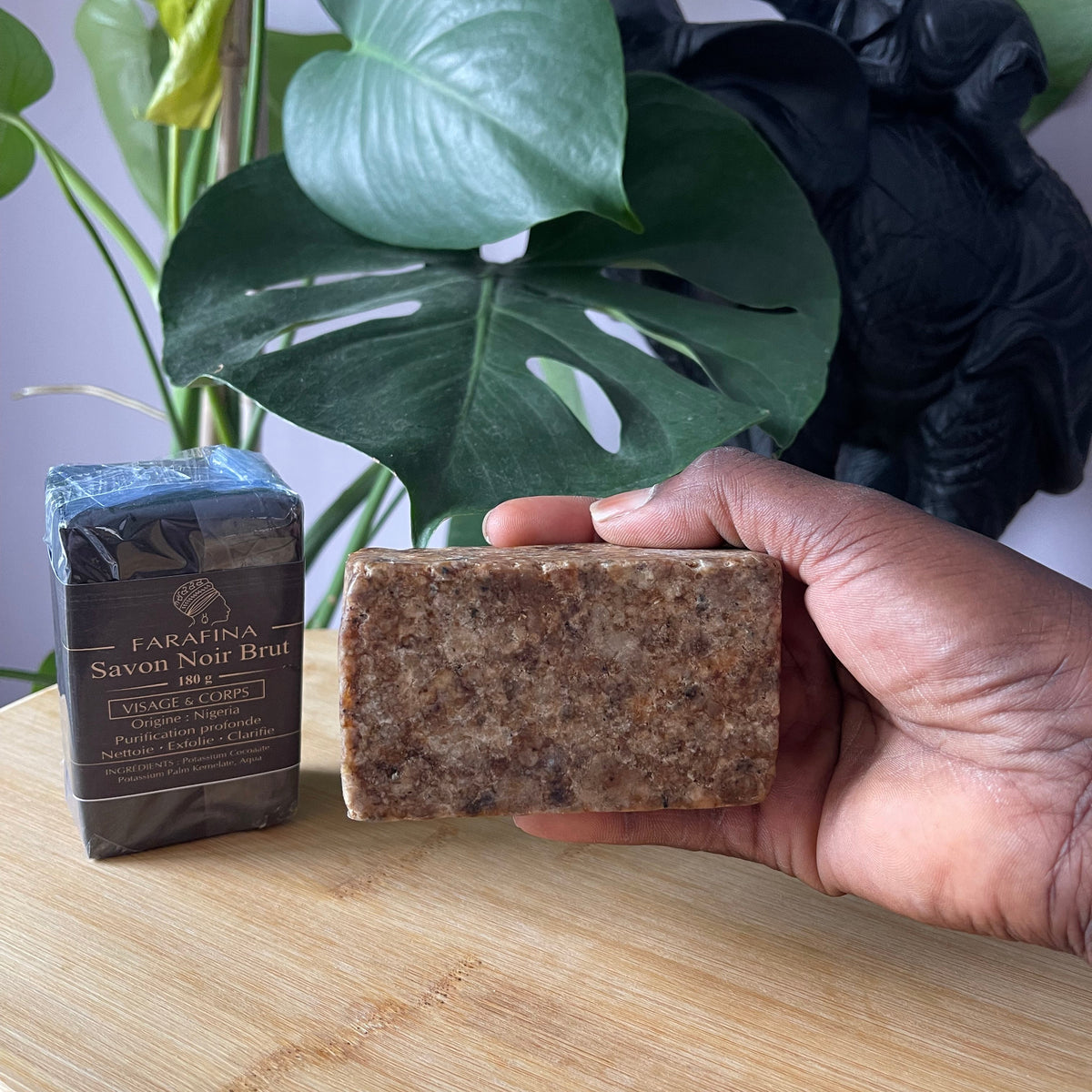 Savon noir brut Farafina – 180 g