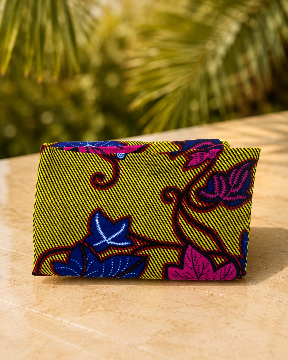 Tote bag wax – Jaune fleuri