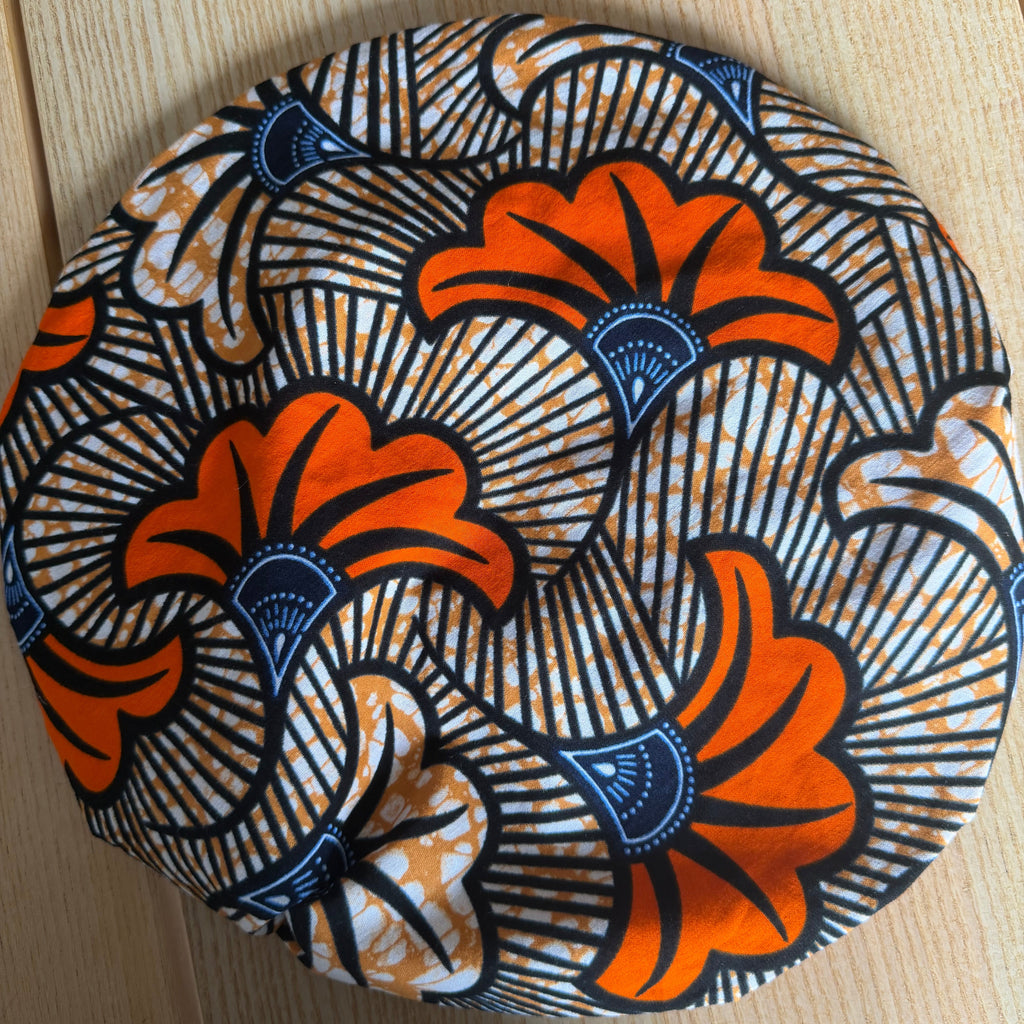 Bonnet en satin réversible – Wax & satin