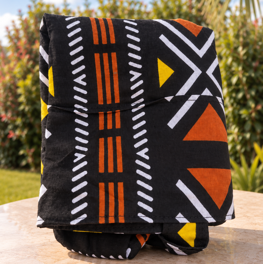 Tote bag wax – Noir graphique