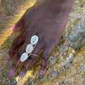 Bague longue trois cauris artisanale – Farafina