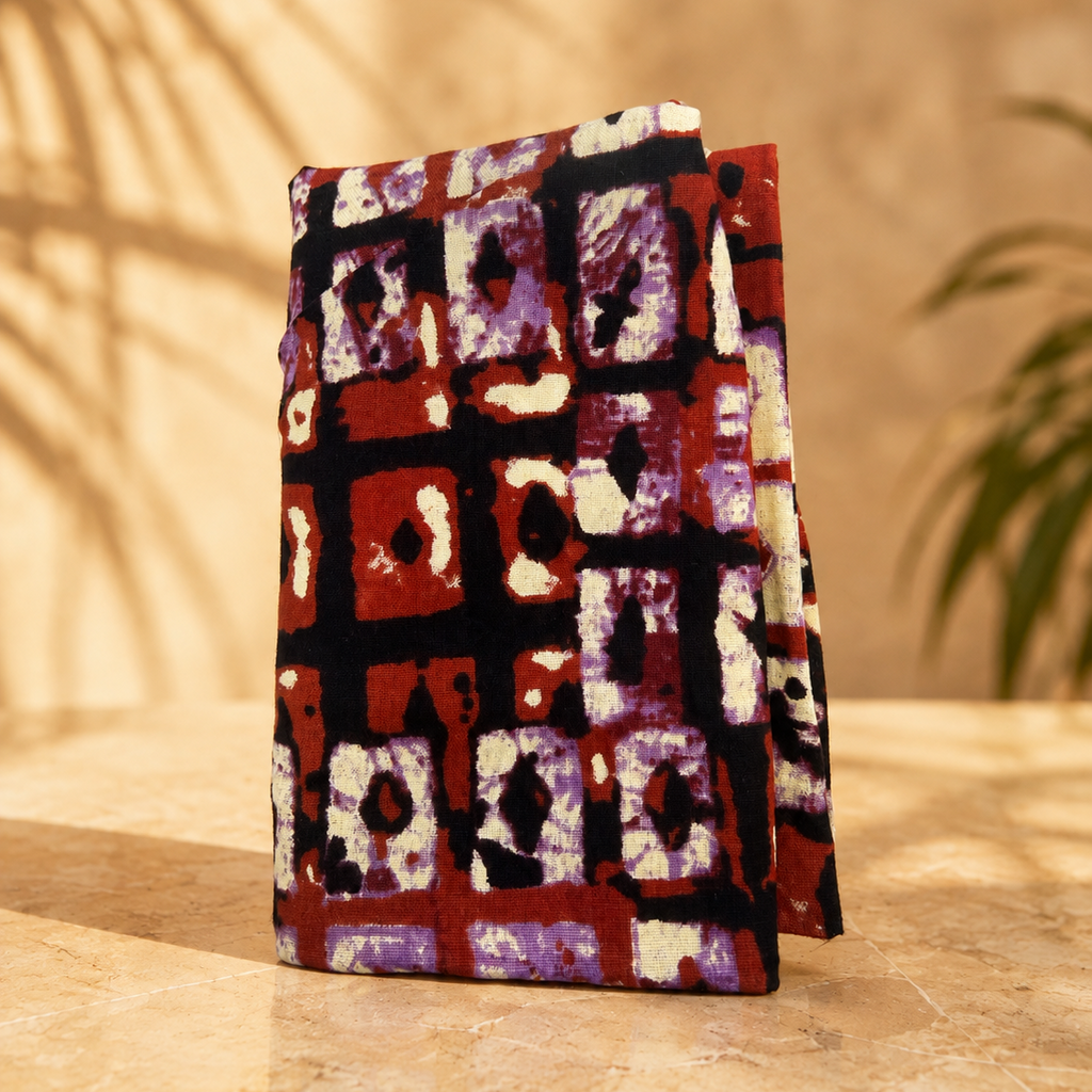 Tote bag wax – Marron graphique