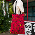 Tote bag wax – Rouge étoilé