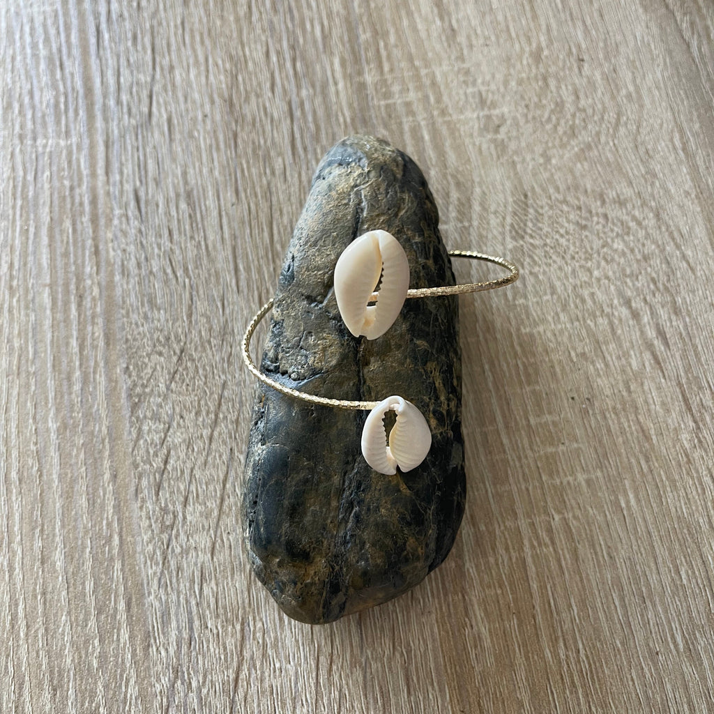 Bracelet double cauris artisanal – Farafina