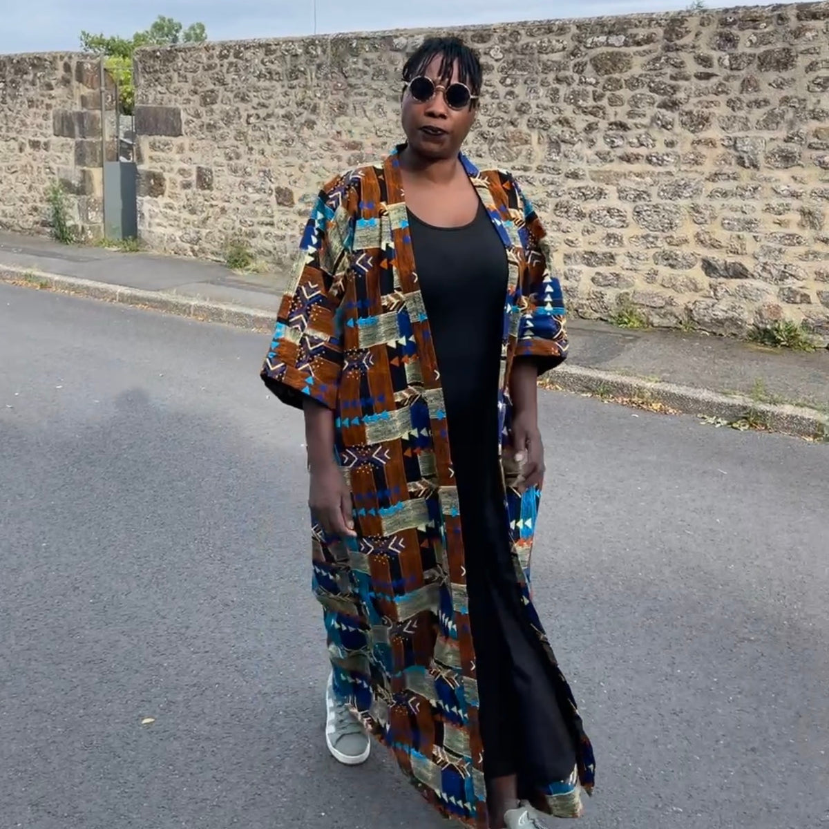 Kimono long wax multicolore