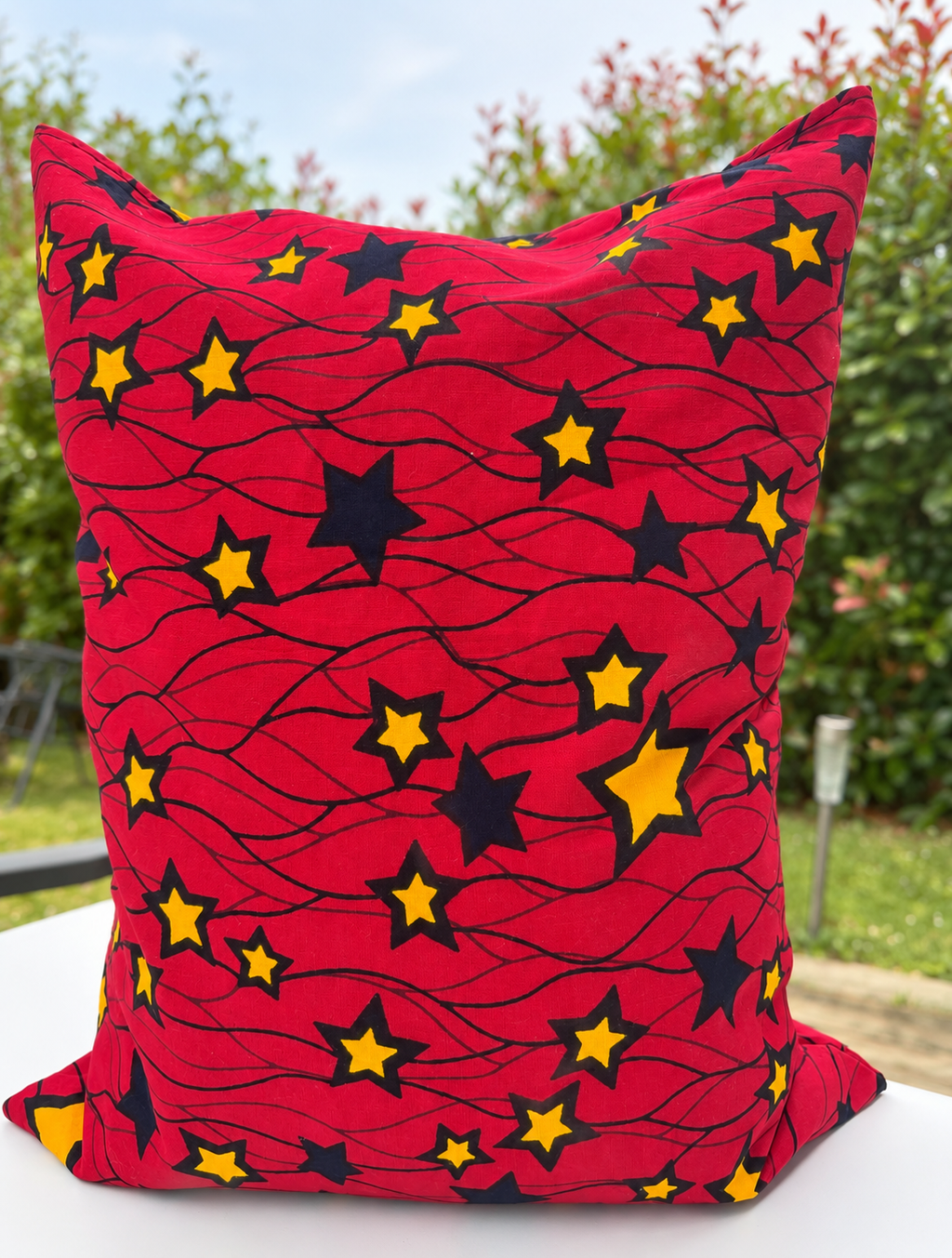 Tote bag wax – Rouge étoilé