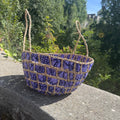 Panier tressé wax violet