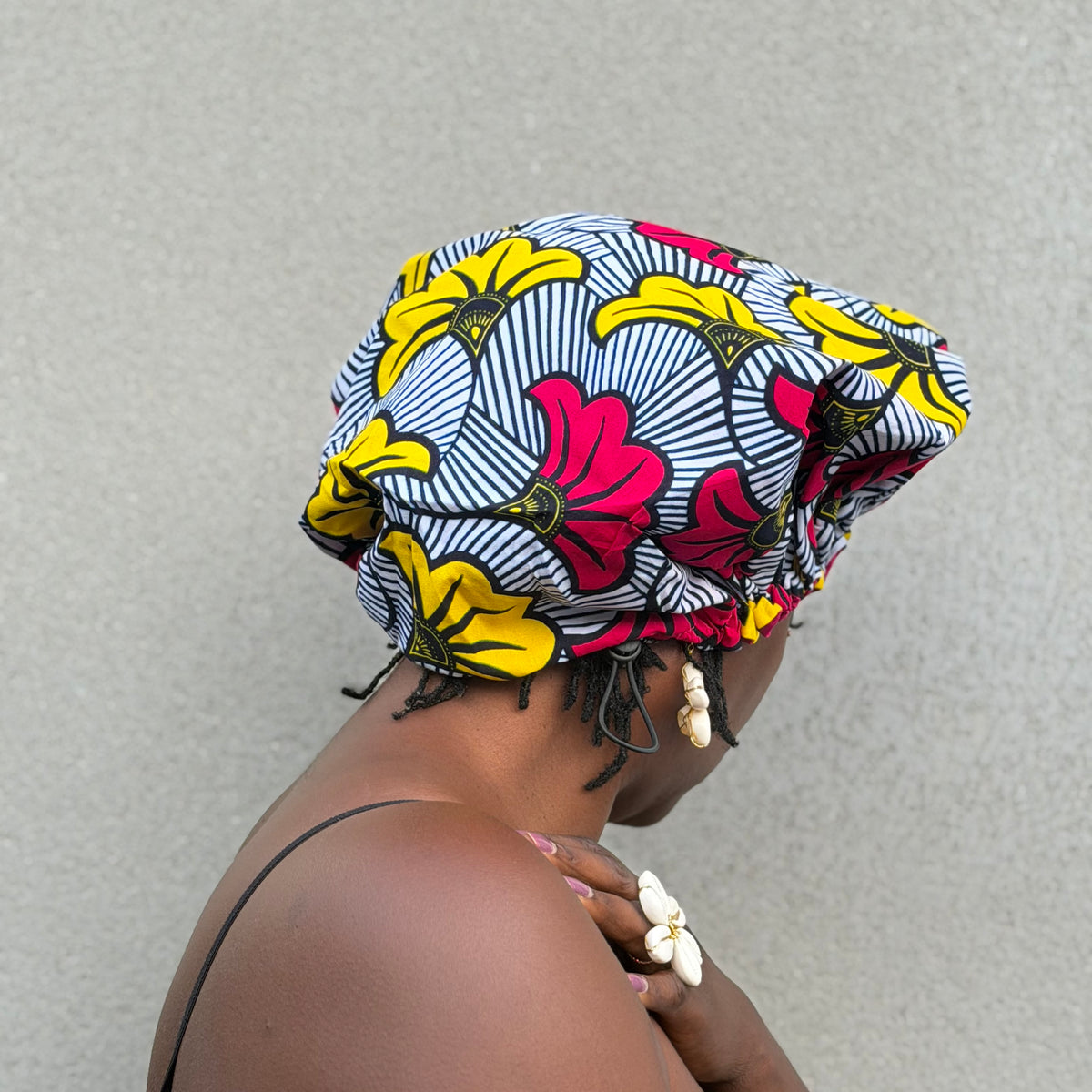 Bonnet wax & satin fuchsia ajustable