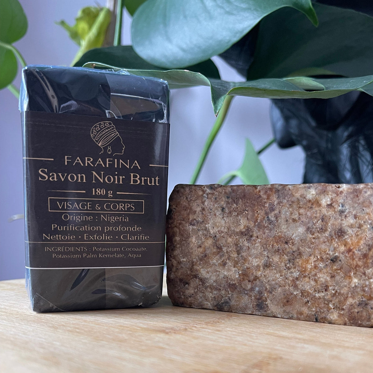 Savon noir brut Farafina – 180 g