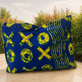 Tote bag wax – Bleu graphique
