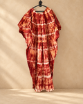 Robe boubou tie-dye terracotta